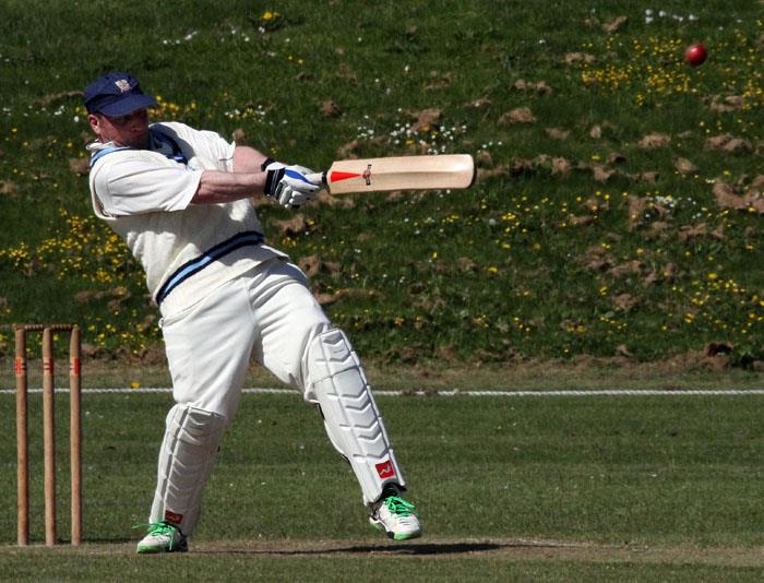 Simon Holliday cracked a magnificent ton for the Town